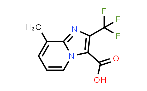 CAS No. 874776-53-1, 8-METHYL-2-(TRIFLUOROMETHYL)IMIDAZO-[1,2-A]PYRIDINE-3-CARBOXYLIC ACID