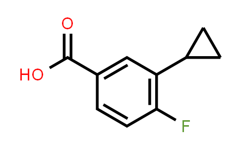 CAS No. 1063733-86-7, 3-CYCLOPROPYL-4-FLUOROBENZOIC ACID