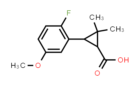 CAS No. 372178-53-5, 3-(2-FLUORO-5-METHOXY-PHENYL)-2,2-DIMETHYL-CYCLOPROPANECARBOXYLIC ACID