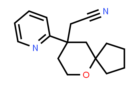 CAS No. 1401031-37-5, 2-(9-(pyridin-2-yl)-6-oxaspiro[4.5]decan-9-yl)acetonitrile