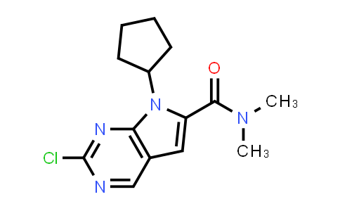 CAS No. 1211443-61-6, 2-Chloro-7-cyclopentyl-n,n-dimethyl-7h-pyrrolo[2,3-d]pyrimidine-6-carboxamide