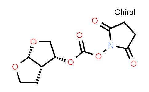 CAS No. 253265-97-3, 1-({[(3R,3aS,6aR)-hexahydrofuro[2,3-b]furan-3-yloxy]carbonyl}oxy)pyrrolidine-2,5-dione
