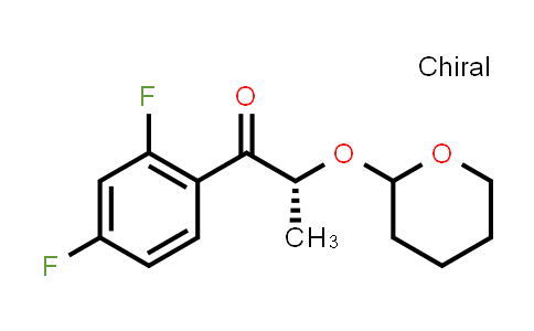 CAS No. 126918-17-0, 1-Propanone, 1-(2,4-difluorophenyl)-2-[(tetrahydro-2H-pyran-2-yl)oxy]-,(2R)-