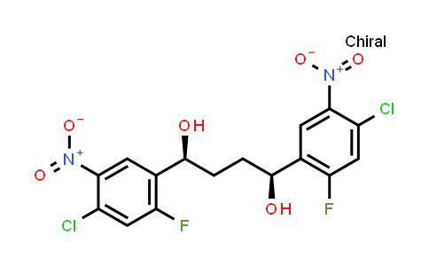CAS No. 1292836-20-4, (1S,4S)-1,4-bis(4-chloro-2-fluoro-5-nitrophenyl)butane-1,4-diol