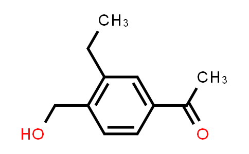 CAS No. 1378888-43-7, 1-[3-ethyl-4-(hydroxymethyl)phenyl]ethan-1-one