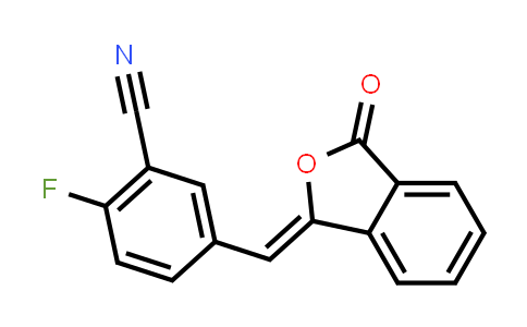 CAS No. 763114-25-6, 2-Fluoro-5-[(3-oxo-1(3H)-isobenzofuranylidene)methyl]benzonitrile