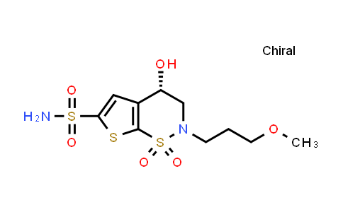 154127-42-1 | (S)-3,4-二氢-4-羟基-2-(3-甲氧丙基)-2H-噻吩并[3,2-E]-1,2-噻嗪-6-磺酰胺 1,1-二氧化物
