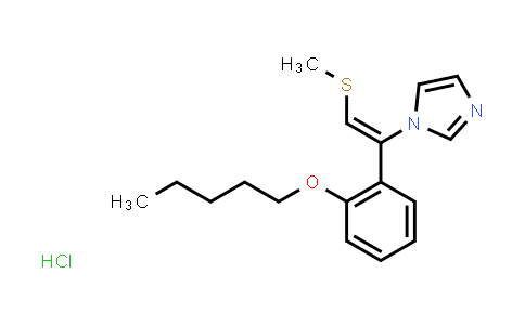 CAS No. 130773-02-3, 1-[2-methylsulfanyl-1-(2-pentoxyphenyl)ethenyl]imidazole hydrochloride