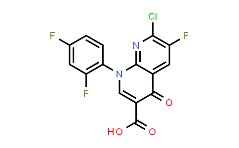CAS No. 100492-04-4, 1-(2,4-DIFLUOROPHENYL)-6-1LUORO-7-CHLONDE-4-OXO-1,4-DIHYDRO-1,8-NAPTHYRIDINE-3-CARBOXYLIC ACID[TOSUFLOXACIN PHARMACEUTICAL INTERMEDIATE]