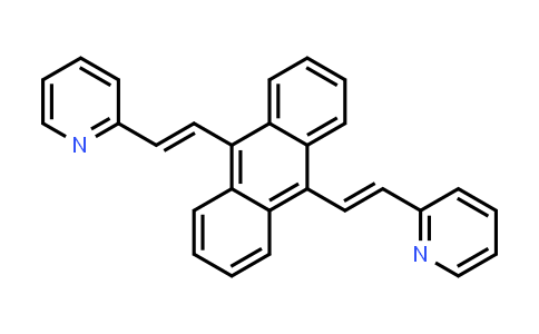 CAS No. 1412103-08-2, 9,10-bis((E)-2-(pyridin-2-yl)vinyl)anthracene