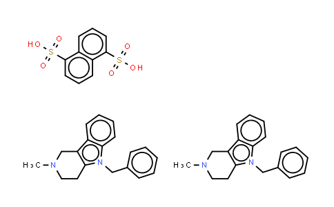 CAS No. 6153-33-9, mebhydroline 1,5-naphthalenedisulfonate