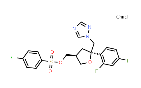CAS No. 175712-02-4, ((3S,5R)-5-((1H-1,2,4-triazol-1-yl)methyl)-5-(2,4-difluorophenyl)tetrahydrofuran-3-yl)methyl 4-chlorobenzenesulfonate
