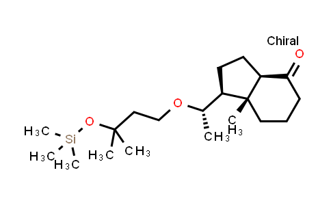 CAS No. 192573-33-4, (1S,3aR,7aR)-7a-methyl-1-((S)-1-(3-methyl-3-((trimethylsilyl)oxy)butoxy)ethyl)hexahydro-1H-inden-4(2H)-one