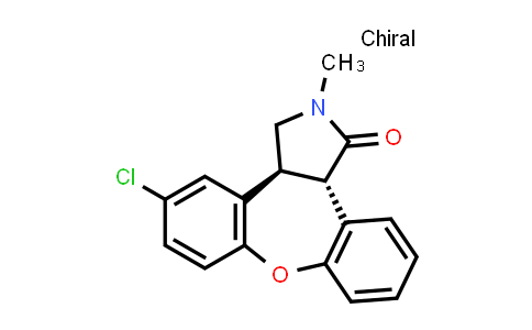 CAS No. 912356-08-2, (3aS,12bS)-5-chloro-2-methyl-2,3,3a,12b-tetrahydro-1H-dibenzo[2,3:6,7]oxepino[4,5-c]pyrrol-1-one