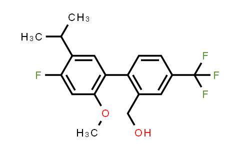 CAS No. 875548-97-3, (4'-fluoro-5'-isopropyl-2'-methoxy-4-(trifluoromethyl)-[1,1'-biphenyl]-2-yl)methanol