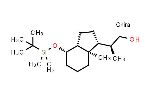 CAS No. 100928-03-8, (S)-2-((1R,3aR,4S,7aR)-4-((tert-butyldimethylsilyl)oxy)-7a-methyloctahydro-1H-inden-1-yl)propan-1-ol