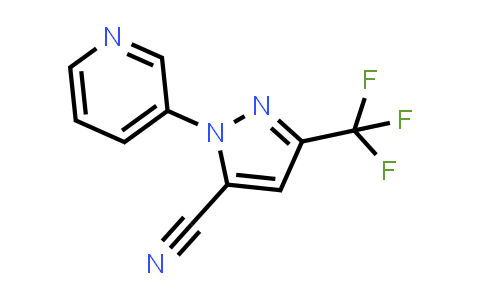 CAS No. 1402585-36-7, 1-(3-Pyridinyl)-3-(trifluoromethyl)-1H-pyrazole-5-carbonitrile