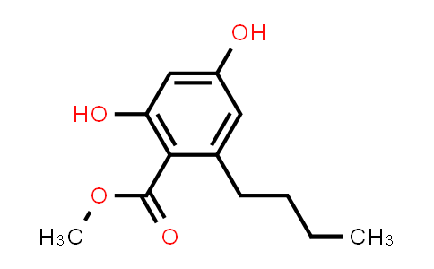 CAS No. 78644-89-0, 2,4-dihydroxy-6-n-butylbenzoic acid, methyl ester