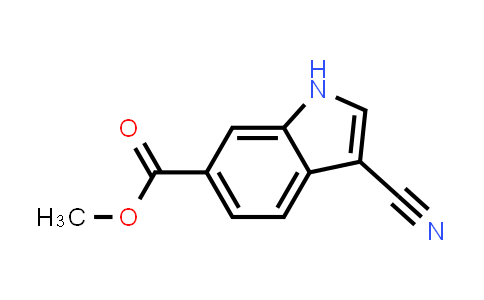 CAS No. 1000576-51-1, 3-cyano-1H-Indole-6-carboxylic acid methyl ester