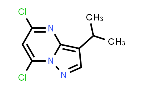 CAS No. 771510-32-8, 5,7-dichloro-3-iso-propyl-pyrazolo[1,5-a]pyrimidine