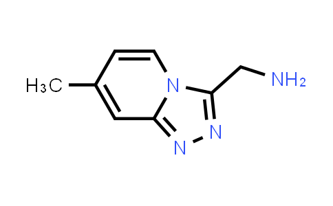 CAS No. 1020033-70-8, 7-methyl-1,2,4-Triazolo[4,3-a]pyridine-3-methanamine