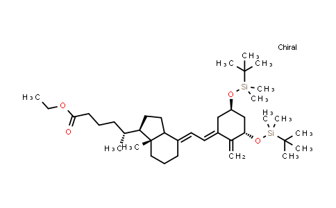 CAS No. 169900-32-7, Ethyl (5R)-((1R,3aS,7aR,E)-4-((E)-2-((3S,5R)-3,5-bis((tert-butyldimethylsilyl)oxy)-2-methylenecyclohexylidene)ethylidene)-7a-methyloctahydro-1H-inden-1-yl)hexanoate