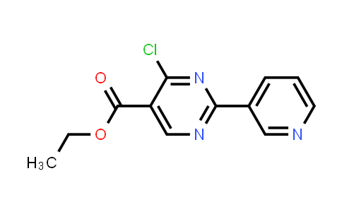 CAS No. 34775-04-7, ethyl 4-chloro-2-pyridin-3-ylpyrimidine-5-carboxylate