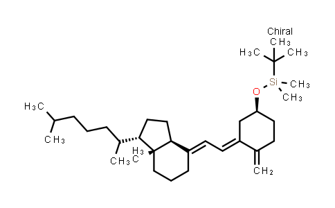 CAS No. 87649-55-6, tert-butyldimethyl(((1S,E)-3-((E)-2-((1S,3aS,7aR)-7a-methyl-1-(6-methylheptan-2-yl)hexahydro-1H-inden-4(2H)-ylidene)ethylidene)-4-methylenecyclohexyl)oxy)silane