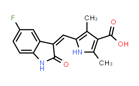 MC460010 | 356068-93-4 | 5-((Z)-(5-氟-2-氧代吲哚烷-3-亚基)甲基)-2,4-二甲基-1H-吡咯-3-羧酸