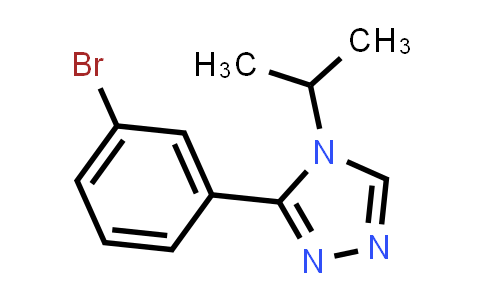CAS No. 1550367-95-7, 3-(3-bromophenyl)-4-isopropyl-4H-1,2,4-triazole
