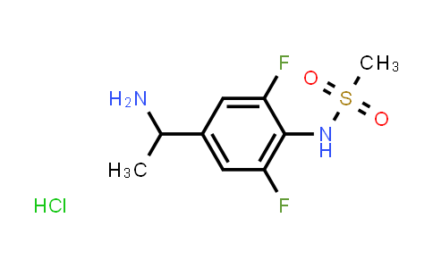 CAS No. 1202643-35-3, N-[4-(1-amino-ethyl)-2,6-difluoro-phenyl]-methanesulfonamide hydrochloride