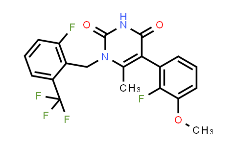 1150560-59-0 | 5-(2-氟-3-甲氧基苯基)-1-[[2-氟-6-(三氟甲基)苯基]甲基]-6-甲基-2,4(1H,3H)-嘧啶二酮