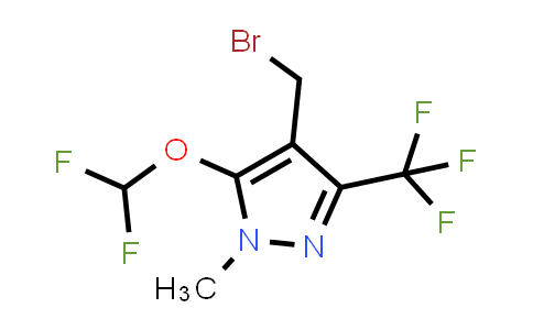 CAS No. 656825-78-4, 4-Bromomethyl-5-difluoromethoxy-1-methyl-3-trifluoromethyl-1H-pyrazole