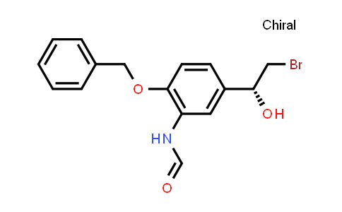 CAS No. 201677-59-0, (R)-N-(2-(Benzyloxy)-5-(2-bromo-1-hydroxyethyl)phenyl)formamide