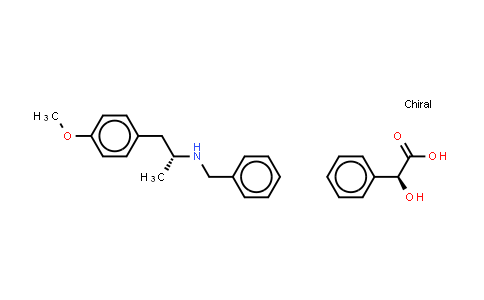 CAS No. 188690-84-8, (2S)-HYDROXY(PHENYL)ACETIC ACID (2R)-N-BENZYL-1-(4-METHOXYPHENYL)PROPAN-2-AMINE (1:1) (SALT)