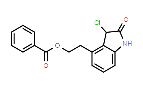 CAS No. 139122-17-1, 2-(3-chloro-2-oxoindolin-4-yl)ethyl benzoate