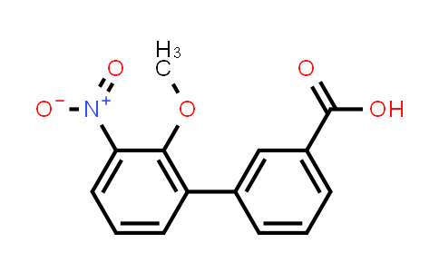 CAS No. 376591-94-5, 2'-Methoxy-3'-nitro-biphenyl-3-carboxylic acid