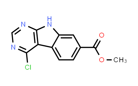 CAS No. 1096471-98-5, methyl 4-chloro-9H-pyrimido[4,5-b]indole-7-carboxylate