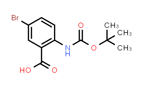 CAS No. 306937-20-2, Benzoic acid, 5-bromo-2-[[(1,1-dimethylethoxy)carbonyl]amino]- (9CI)