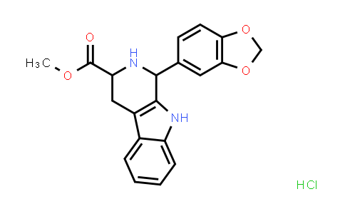 CAS No. 171752-68-4, (1R,3R)-9H-PYRIDO[3,4-B]INDOLE-3-CARBOXYLIC ACID, 1,2,3,4-TETRAHYDRO-1-(3,4-METHYLENEDIOXYPH ENYL), METHYL ESTER, HYDROCHLORIDE