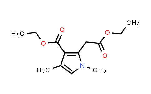 CAS No. 33369-26-5, ethyl 3-(ethoxycarbonyl)-1,4-dimethyl-1H-pyrrole-2-acetate