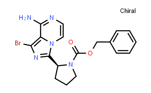 CAS No. 1420478-88-1, (S)-Benzyl 2-(8-amino-1-bromoimidazo[1,5-a]pyrazin-3-yl)pyrrolidine-1-carboxylate
