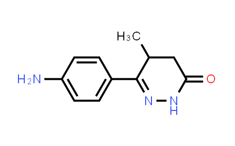CAS No. 36725-28-7, 6-(4-Aminophenyl)-4,5-dihydro-5-methyl-3(2H)-pyridazinone