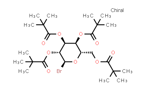 CAS No. 81058-27-7, [(2S,3S,4S,5R,6S)-6-bromo-3,4,5-tris(2,2-dimethylpropanoyloxy)tetrahydropyran-2-yl]methyl 2,2-dimethylpropanoate