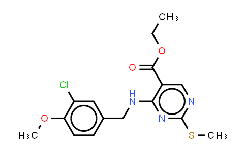 MC460871 | 330785-81-4 | 5-Pyrimidinecarboxylicacid, 4-[[(3-chloro-4-methoxyphenyl)methyl]amino]-2-(methylthio)-, ethyl ester
