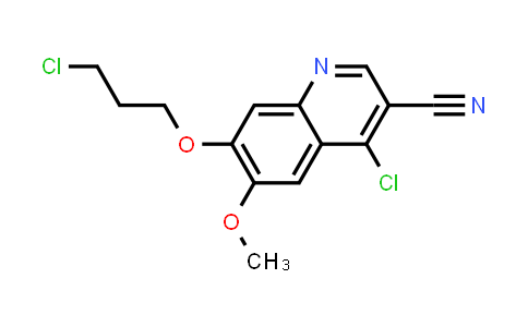 CAS No. 214470-68-5, 4-chloro-7-(3-chloropropoxy)-6-methoxyquinoline-3-carbonitrile
