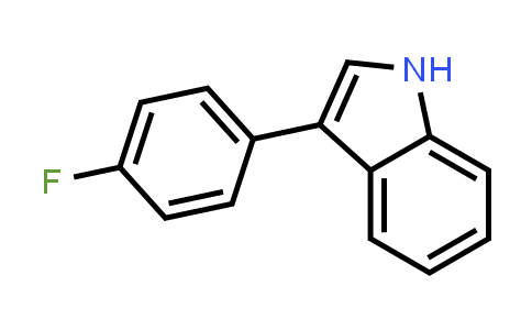 CAS No. 101125-32-0, 3-(4-Fluoro-phenyl)-1H-indole