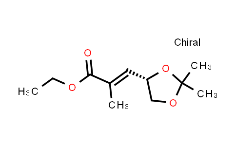 CAS No. 81997-76-4, (2E)-3-[(4S)-2,2-DiMethyl-1,3-dioxolan-4-yl]-2-Methyl-2-propenoic acid ethyl ester