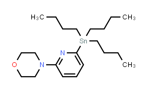 CAS No. 869901-24-6, 4-[6-(tributylstannanyl)pyridin-2-yl]morpholine