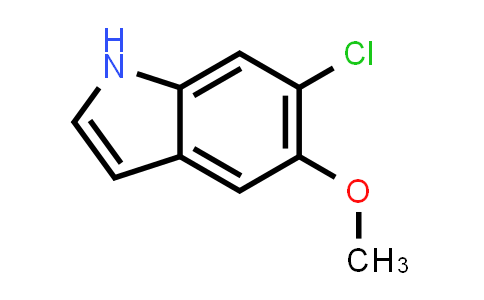CAS No. 63762-72-1, 6-chloro-5-methoxy-1H-indole